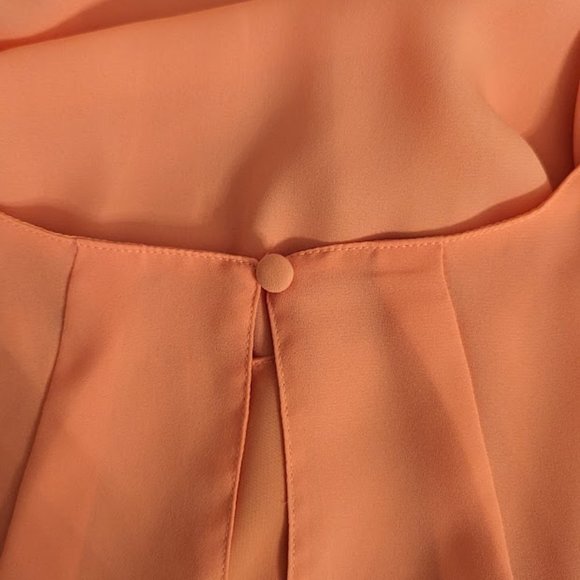 Kori American, Pink/Peachy flowy Dress, size Medium - Picture 5 of 5